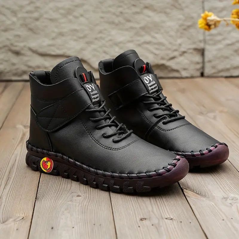 HOME-LOVER™ Wysokie Damsmkie Buty ze Skóry
