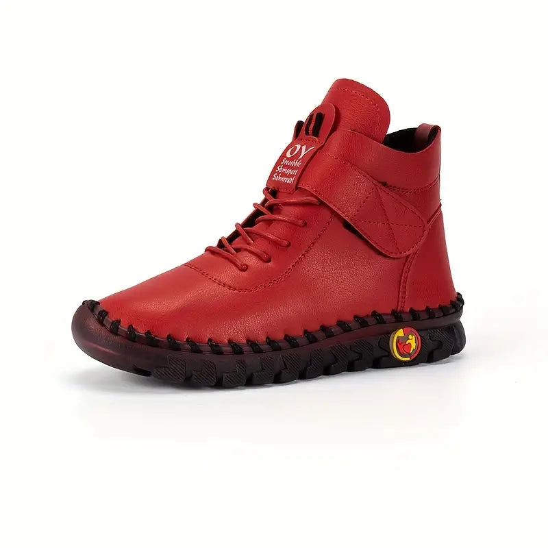 HOME-LOVER™ Wysokie Damsmkie Buty ze Skóry