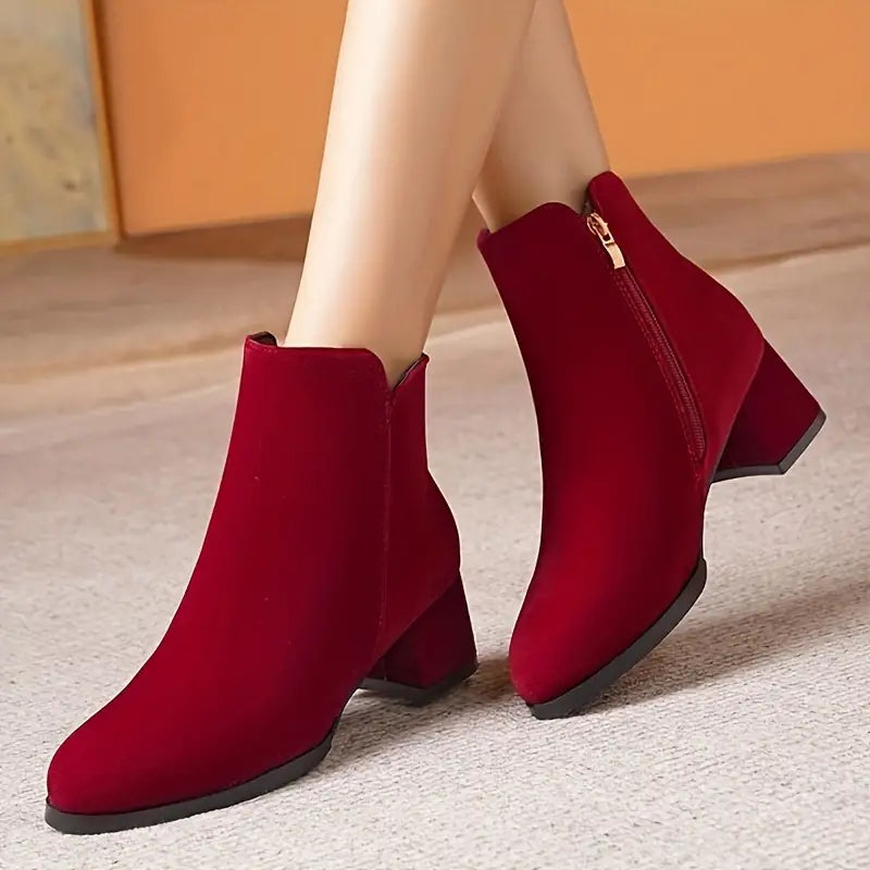 HOME-LOVER -Codzienne Buty Na Grubym Obcasie