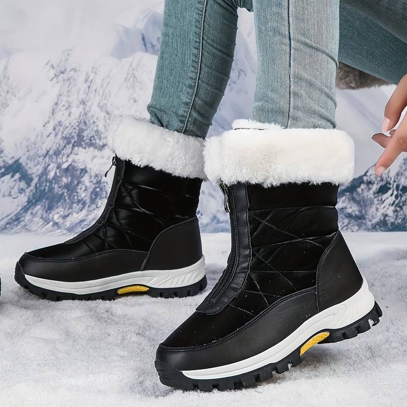 Zimowe buty z futrem ocieplane