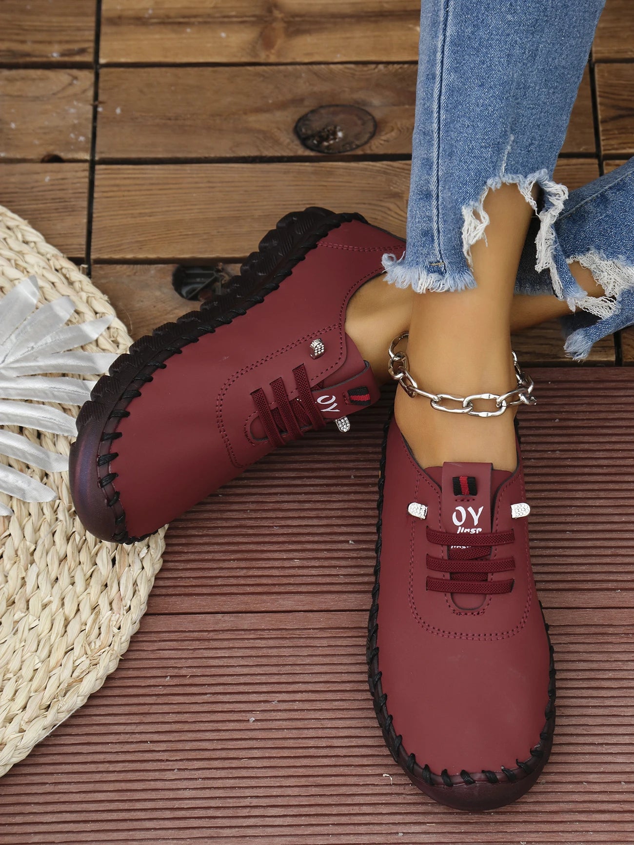 HOMELOVER™ Wygodne Ręcznie szyte buty z wyjątkowo miękką podeszwą wodoodporne
