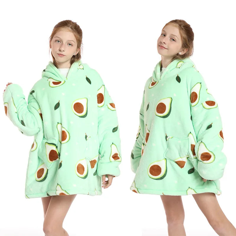 HOME-LOVER Bluza&Koc z kapturem