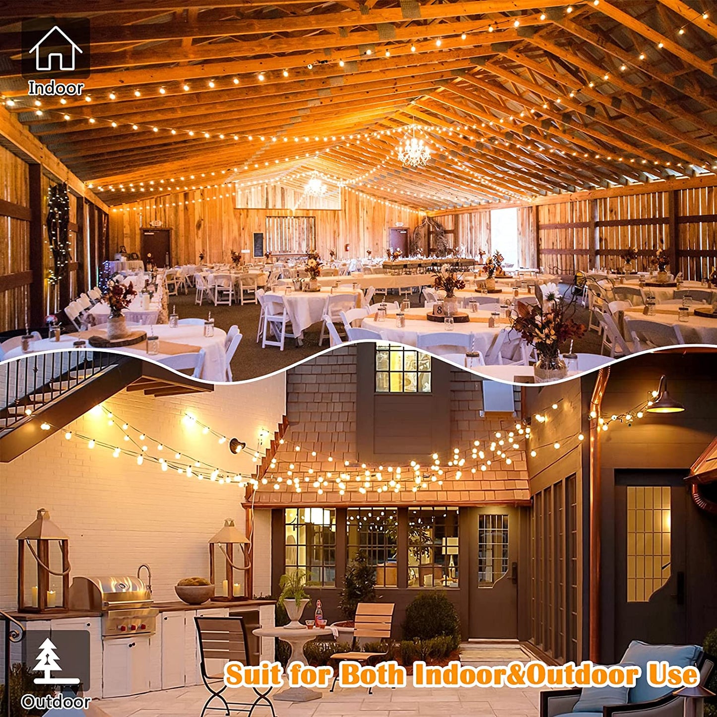 łańcuchy świetlne wodoodporne