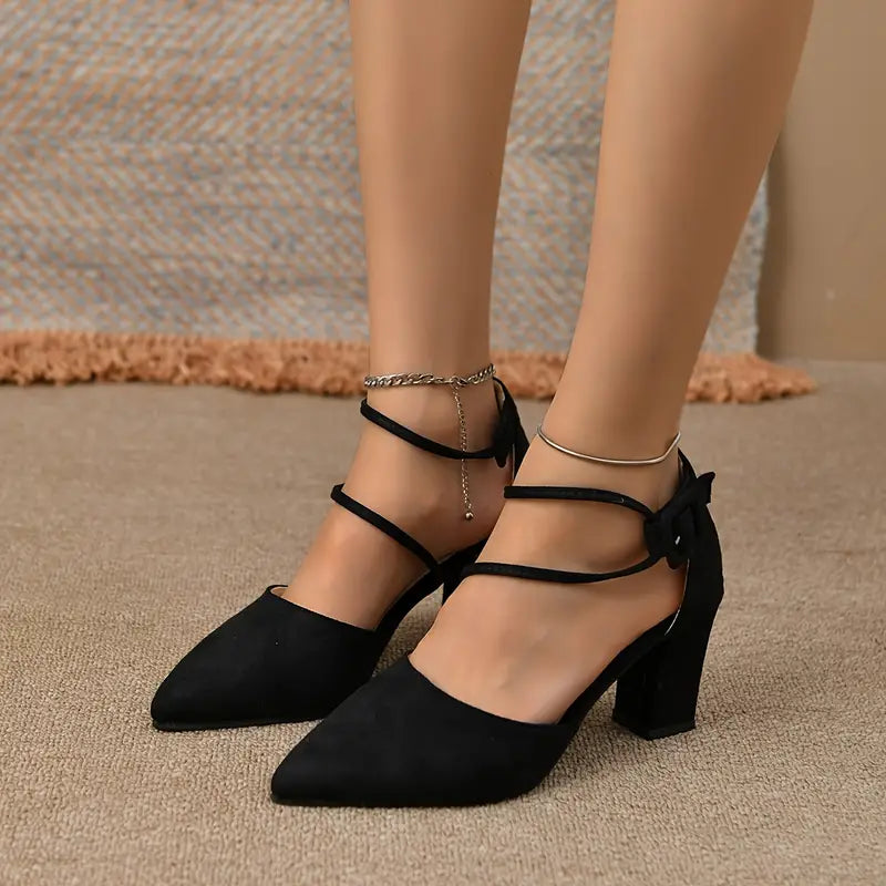 Damskie Buty Na Obcasie W Jednolitym Kolorze, Eleganckie