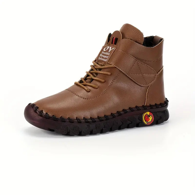 HOME-LOVER™ Wysokie Damsmkie Buty ze Skóry ocieplane jesień/zima