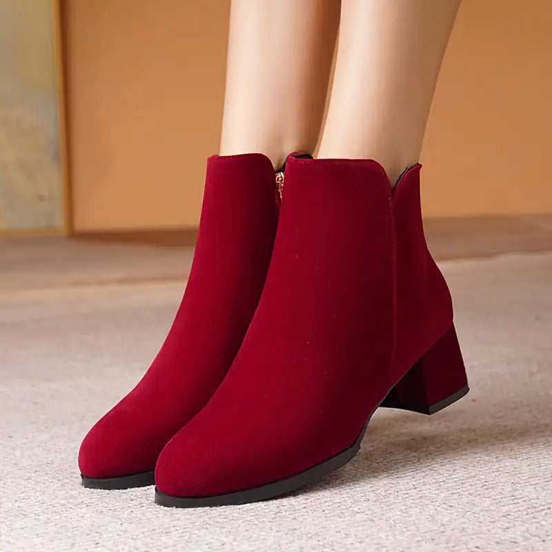 HOME-LOVER -Codzienne Buty Na Grubym Obcasie
