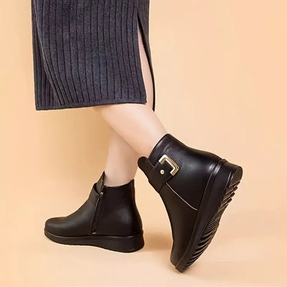 Buty z futerkiem ze  Lekke wygodne ręcznie wykonane Jesień/zima